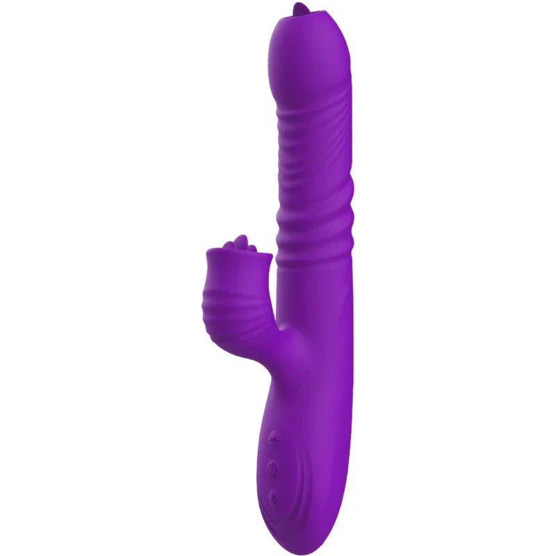 ARMONY - FULLY GSPOT VIBRADOR RABBIT CON LENGUA ESTIMULADORA EFECTO CALOR VIOLETA - Nuvica