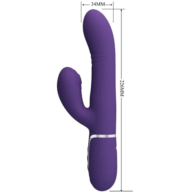 PRETTY LOVE - VIBRADOR PUNTO G MULTIFUNCIÓN MORADO - Nuvica