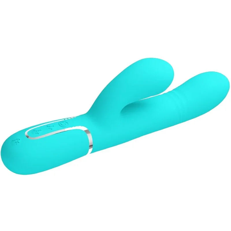 PRETTY LOVE - VIBRADOR PUNTO G MULTIFUNCIÓN VERDE AGUA - Nuvica