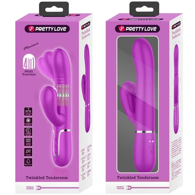 PRETTY LOVE - VIBRADOR PUNTO G MULTIFUNCIÓN FUCSIA - Nuvica