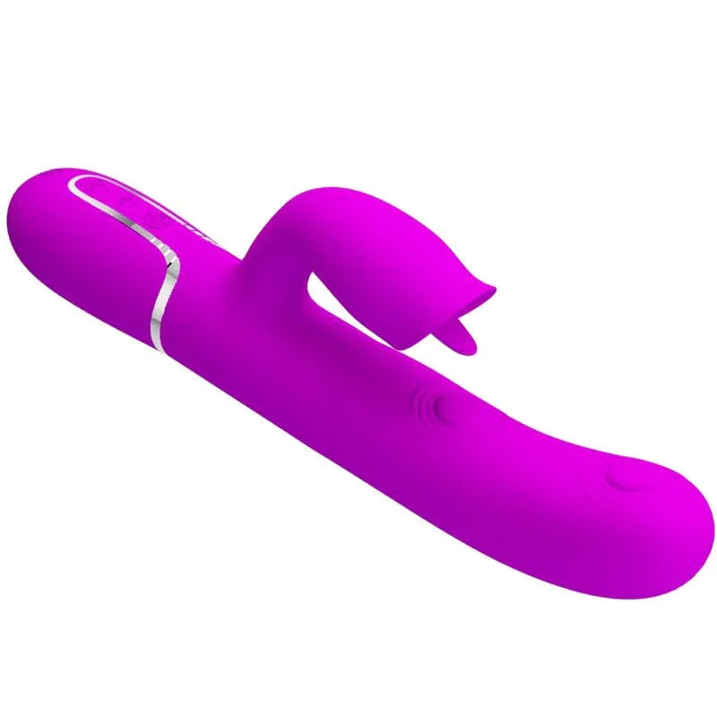 PRETTY LOVE - VIBRADOR RABBIT CON LICKING FUCSIA - Nuvica