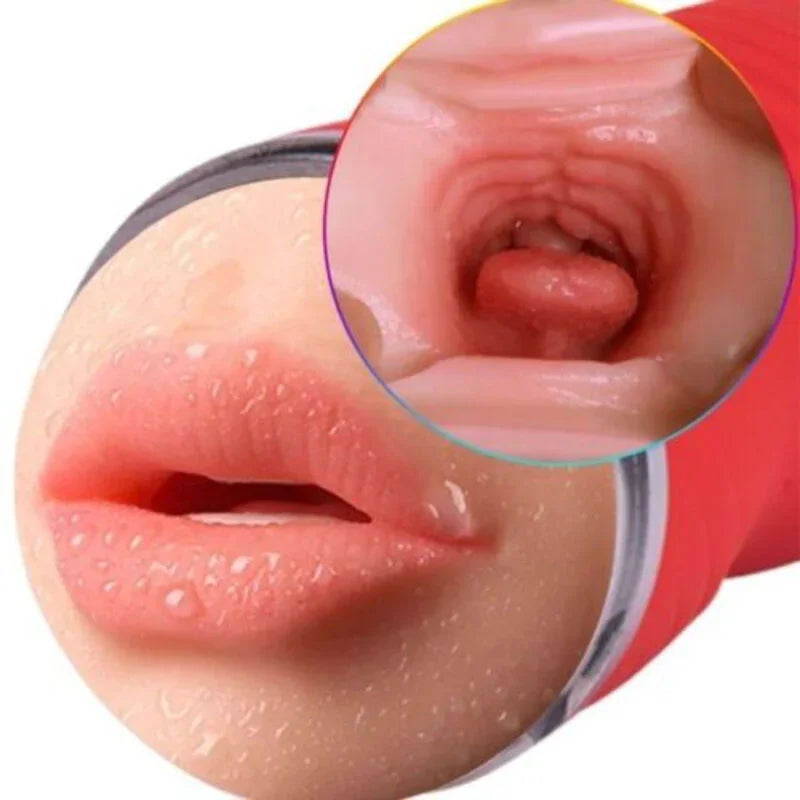 ARMONY - MASTURBADOR DOBLE VAGINA & BOCA ROJO - Nuvica