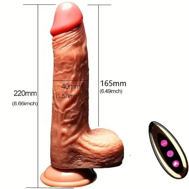 ARMONY - DILDO REALÍSTICO VIBRADOR & THRUSTING CONTROL REMOTO 22.5 CM - Nuvica