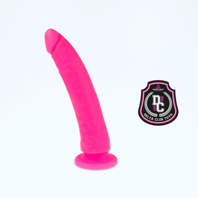 DELTA CLUB - DILDO REALISTA ROSA SILICONA MEDICA 17 CM -O- 3 CM - Nuvica