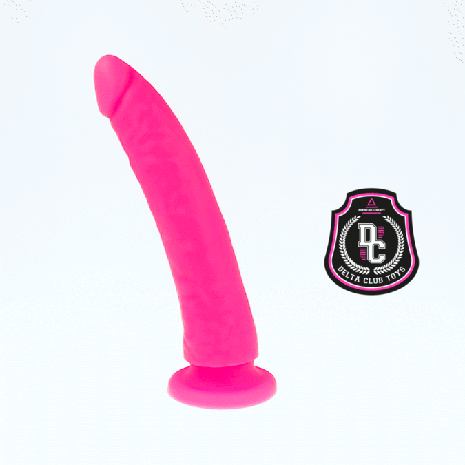 DELTA CLUB - DILDO REALISTA ROSA SILICONA MEDICA 20 CM -O- 4 CM - Nuvica