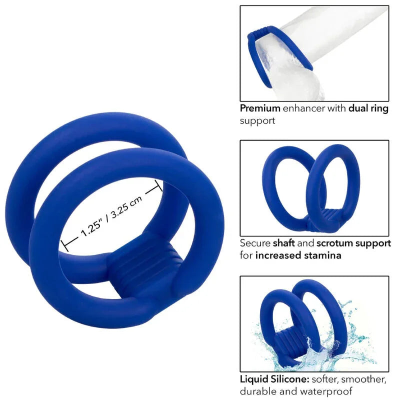 CALEXOTICS - ADMIRAL JAULA DOBLE PARA PENE AZUL - Nuvica