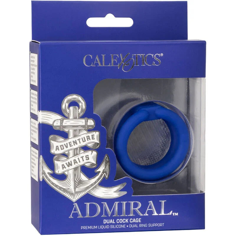 CALEXOTICS - ADMIRAL JAULA DOBLE PARA PENE AZUL - Nuvica