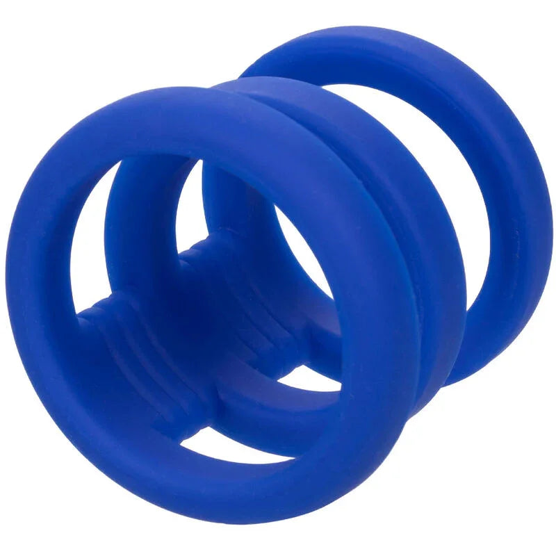 CALEXOTICS - ADMIRAL JAULA TRIPLE PARA PENE AZUL - Nuvica