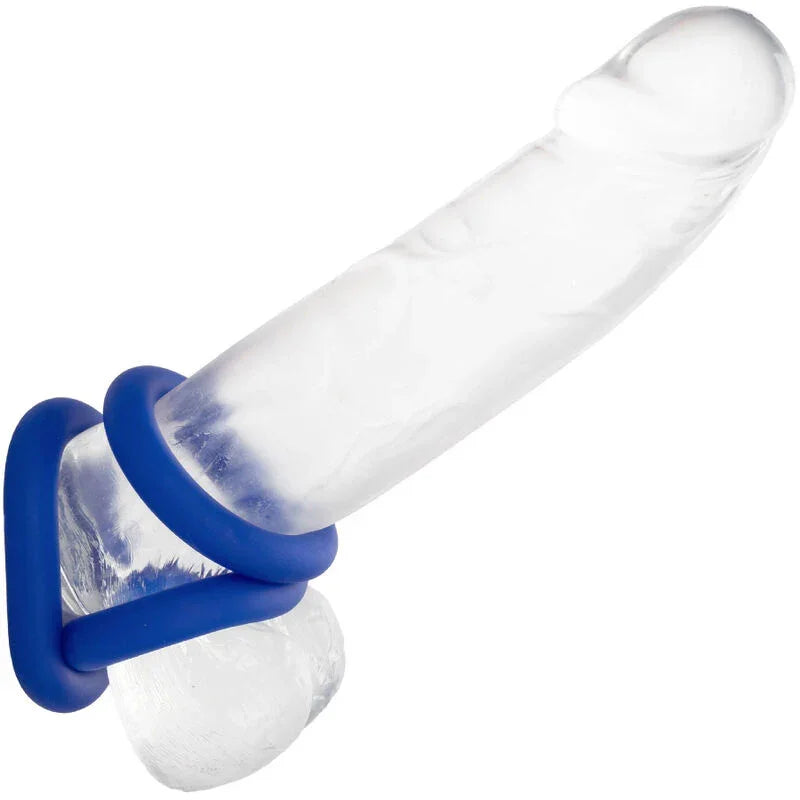 CALEXOTICS - ADMIRAL SET 3 ANILLOS PARA PENE AZUL - Nuvica