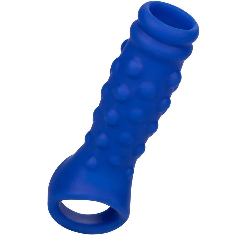 CALEXOTICS - ADMIRAL BEADED FUNDA PENE SILICONA LÍQUIDA AZUL - Nuvica
