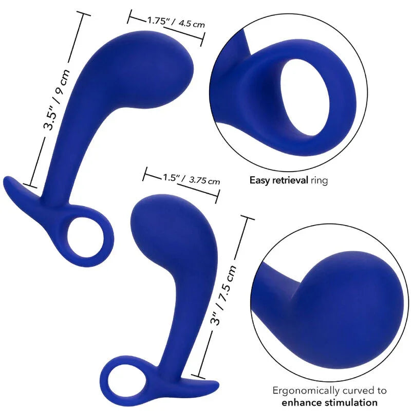 CALEXOTICS - ADMIRAL SET 2 PLUG ANAL AZUL - Nuvica