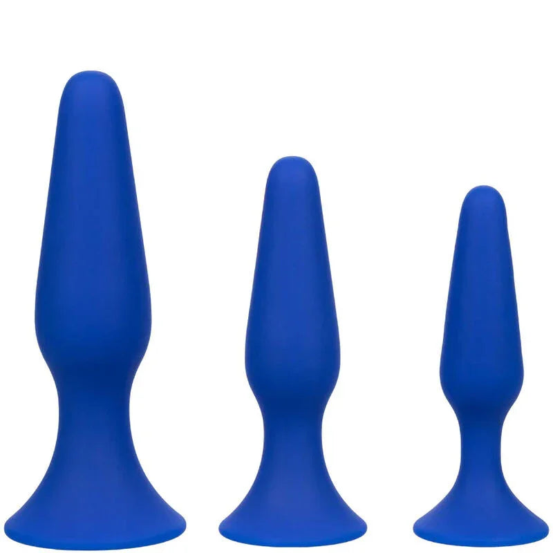 CALEXOTICS - ADMIRAL KIT 3 PLUG ANAL AZUL - Nuvica