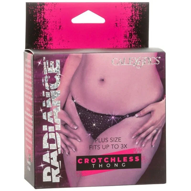 CALEXOTICS - RADIANCE TANGA SIN ENTREPIERNA PEDRERÍA TALLA GRANDE - Nuvica