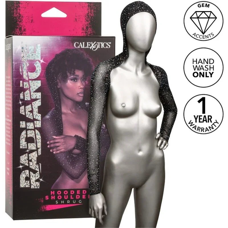 CALEXOTICS - RADIANCE ENCOGIMIENTO DE HOMBROS CON CAPUCHA PEDRERÍA - Nuvica
