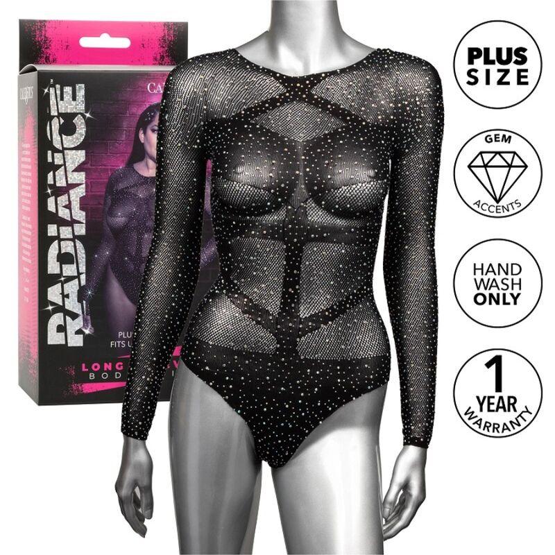 CALEXOTICS - RADIANCE BODY DE MANGA LARGA PEDRERÍA TALLA GRANDE - Nuvica