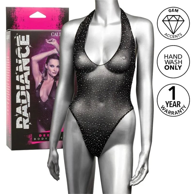 CALEXOTICS - RADIANCE BODY CON ESCOTE EN V PROFUNDO PEDRERÍA - Nuvica
