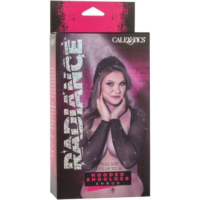 CALEXOTICS - RADIANCE ENCOGIMIENTO DE HOMBROS CON CAPUCHA PEDRERÍA TALLA GRANDE - Nuvica
