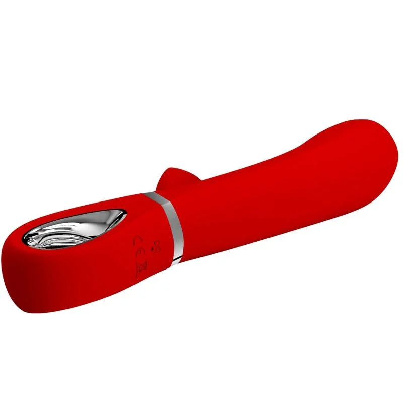 PRETTY LOVE - THOMAS VIBRADOR PUNTO G MULTIFUNCIÓN ROJO - Nuvica