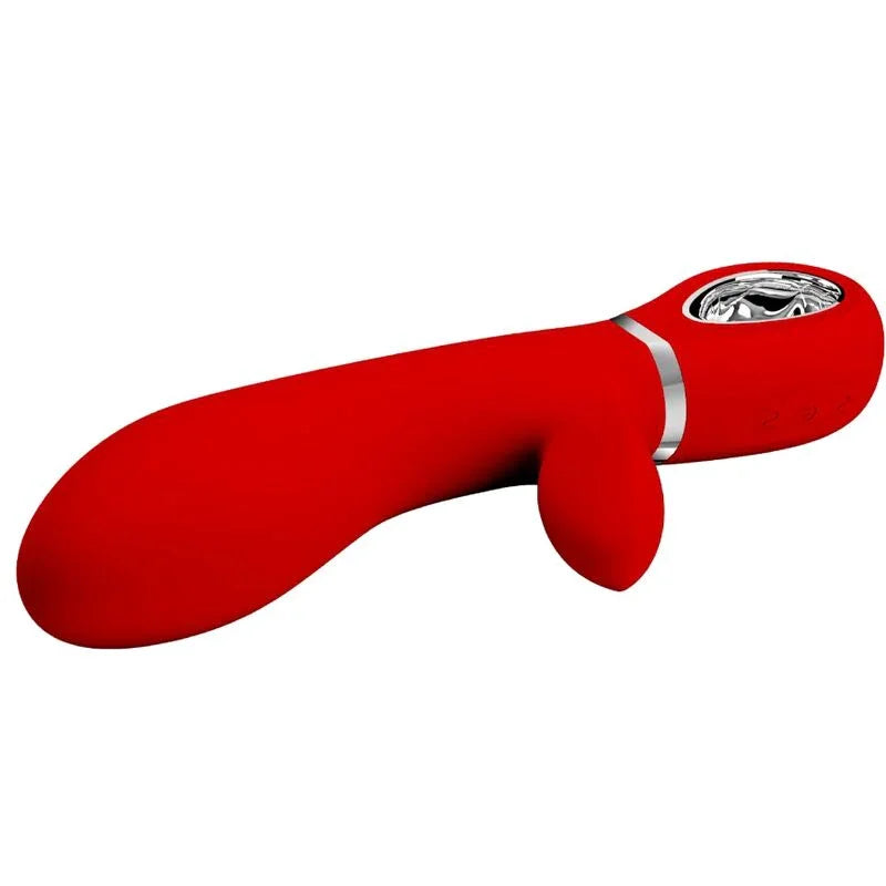 PRETTY LOVE - THOMAS VIBRADOR PUNTO G MULTIFUNCIÓN ROJO - Nuvica