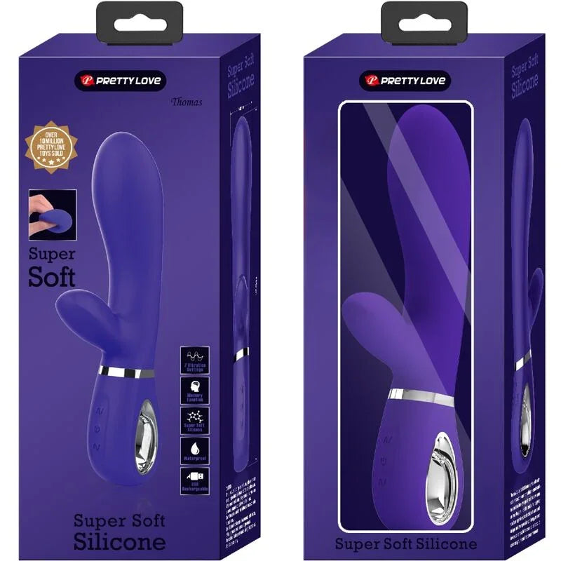 PRETTY LOVE - THOMAS VIBRADOR PUNTO G MULTIFUNCIÓN VIOLETA - Nuvica