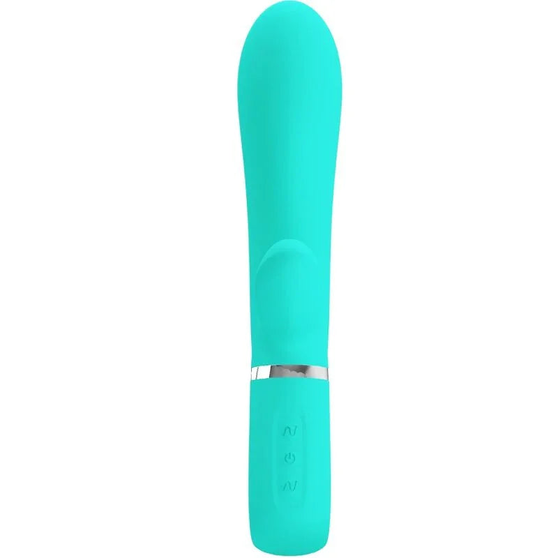 PRETTY LOVE - THOMAS VIBRADOR PUNTO G MULTIFUNCIÓN VERDE AGUA - Nuvica