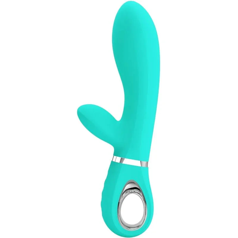 PRETTY LOVE - THOMAS VIBRADOR PUNTO G MULTIFUNCIÓN VERDE AGUA - Nuvica