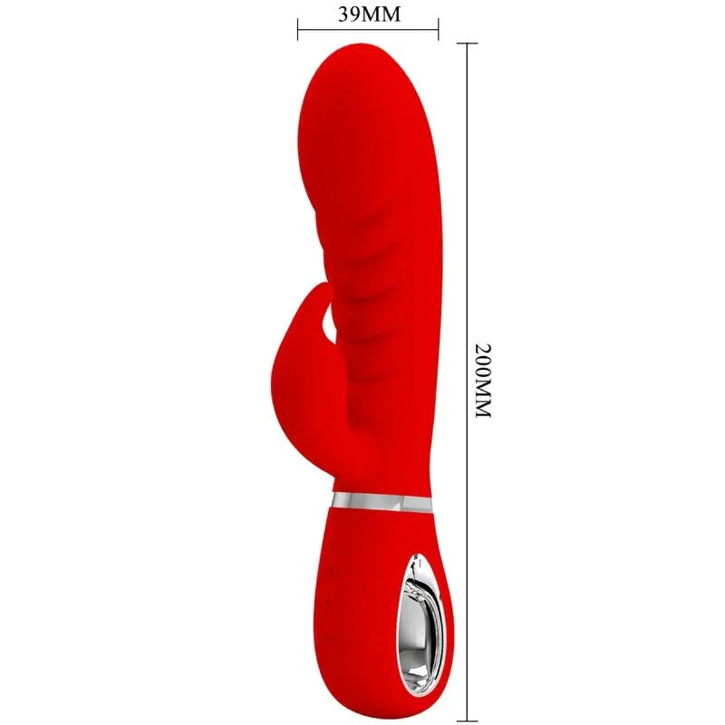 PRETTY LOVE - PRESCOTT VIBRADOR PUNTO G MULTIFUNCIÓN ROJO - Nuvica