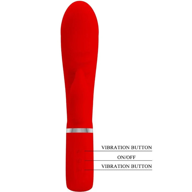PRETTY LOVE - PRESCOTT VIBRADOR PUNTO G MULTIFUNCIÓN ROJO - Nuvica