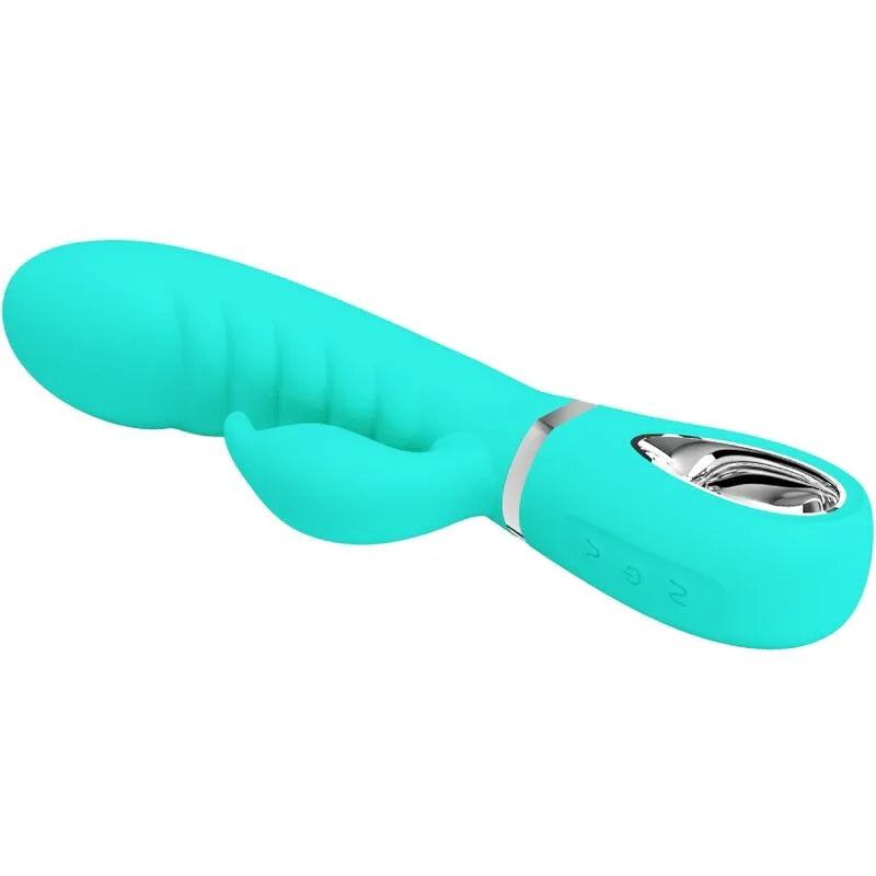 PRETTY LOVE - PRESCOTT VIBRADOR PUNTO G MULTIFUNCIÓN VERDE AGUA - Nuvica