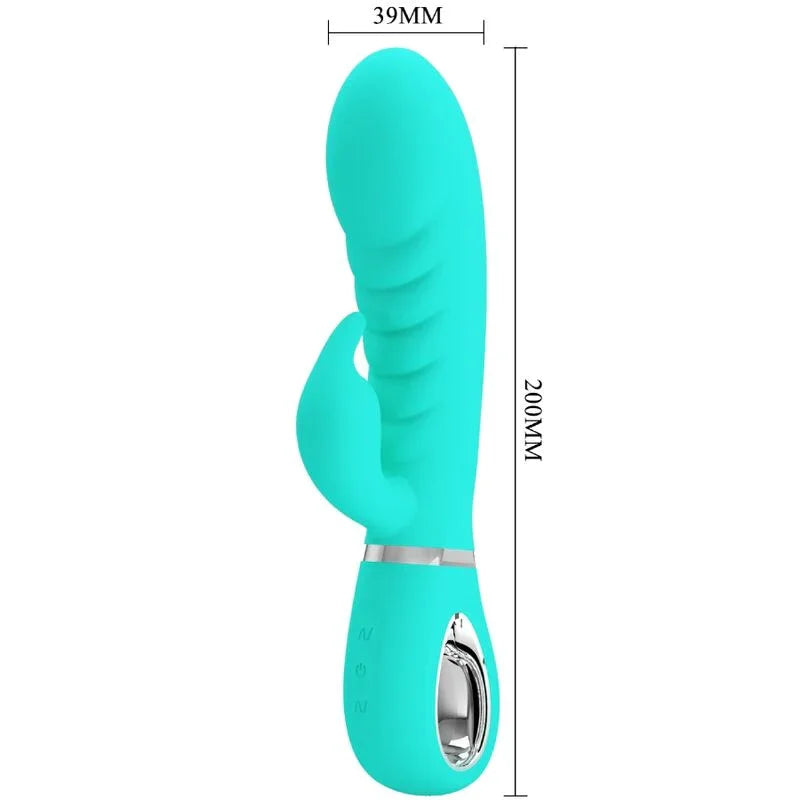 PRETTY LOVE - PRESCOTT VIBRADOR PUNTO G MULTIFUNCIÓN VERDE AGUA - Nuvica
