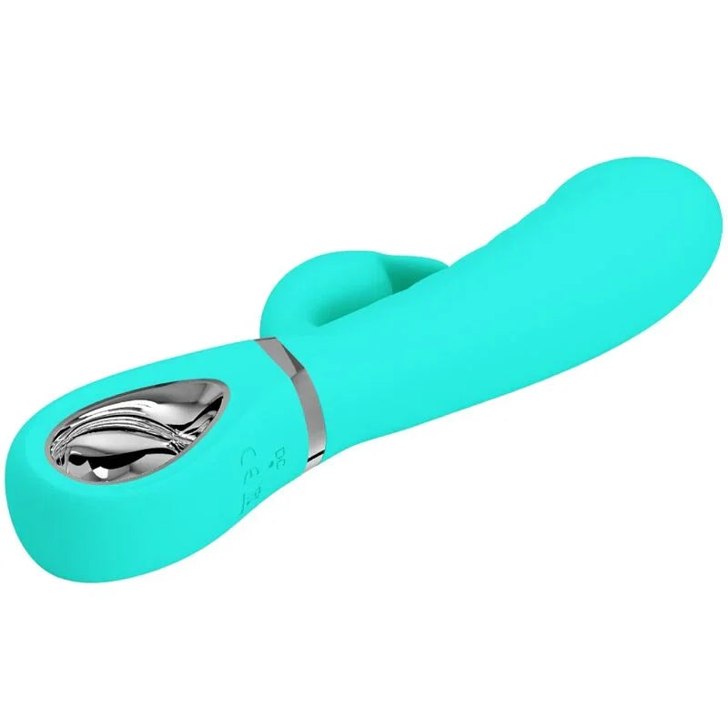 PRETTY LOVE - PRESCOTT VIBRADOR PUNTO G MULTIFUNCIÓN VERDE AGUA - Nuvica