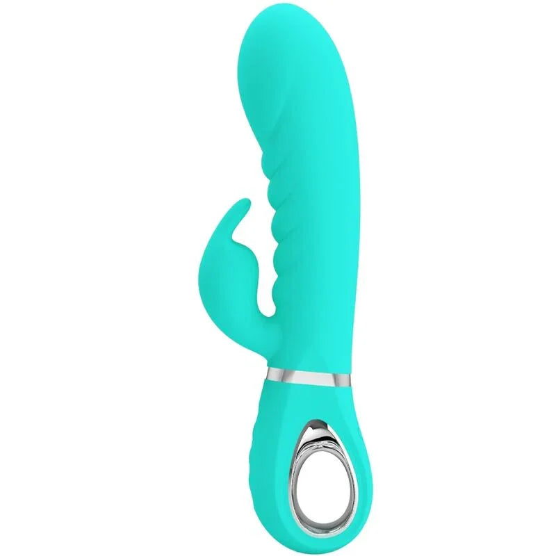 PRETTY LOVE - PRESCOTT VIBRADOR PUNTO G MULTIFUNCIÓN VERDE AGUA - Nuvica