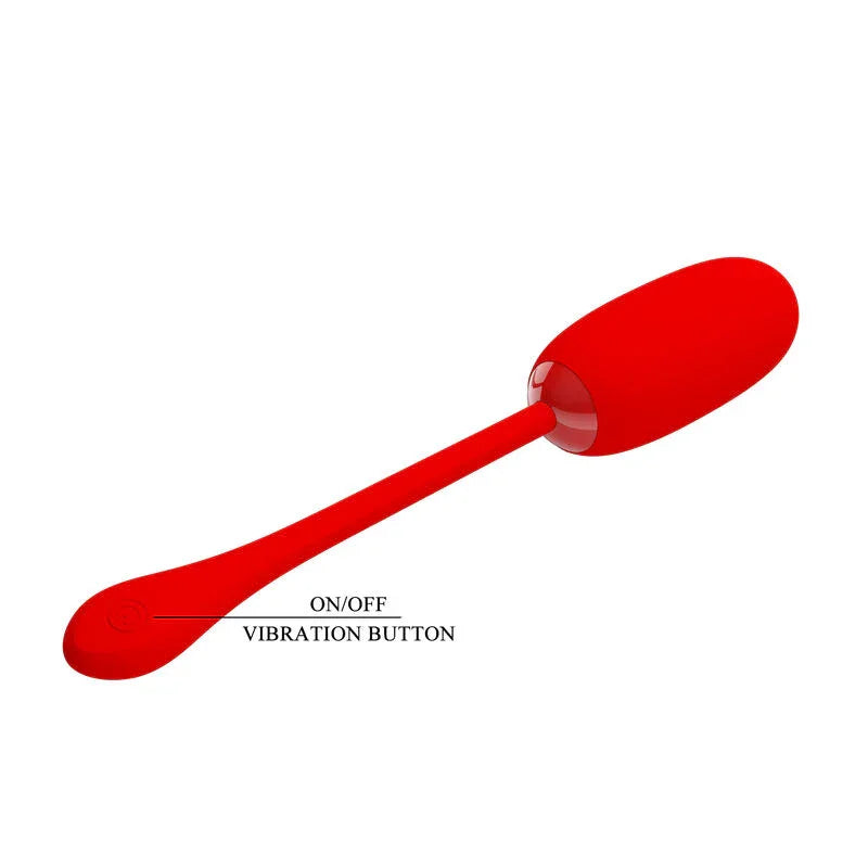 PRETTY LOVE - JULIUS HUEVO VIBRADOR IMPERMEBLE & RECARGABLE ROJO - Nuvica