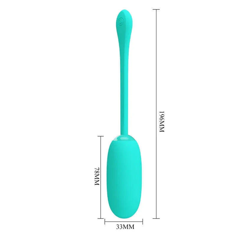 PRETTY LOVE - JULIUS HUEVO VIBRADOR IMPERMEBLE & RECARGABLE VERDE AGUA - Nuvica