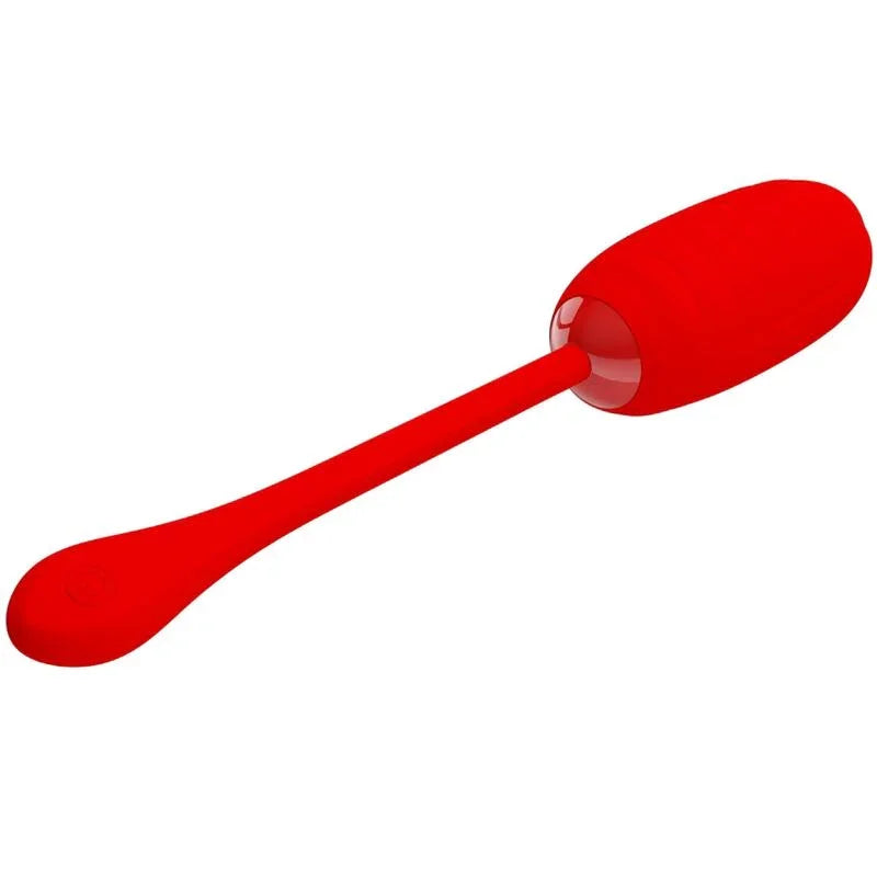 PRETTY LOVE - KIRK HUEVO VIBRADOR RECARGABLE ROJO - Nuvica