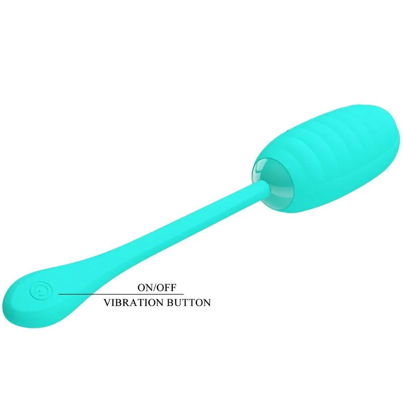 PRETTY LOVE - KIRK HUEVO VIBRADOR RECARGABLE VERDE AGUA - Nuvica