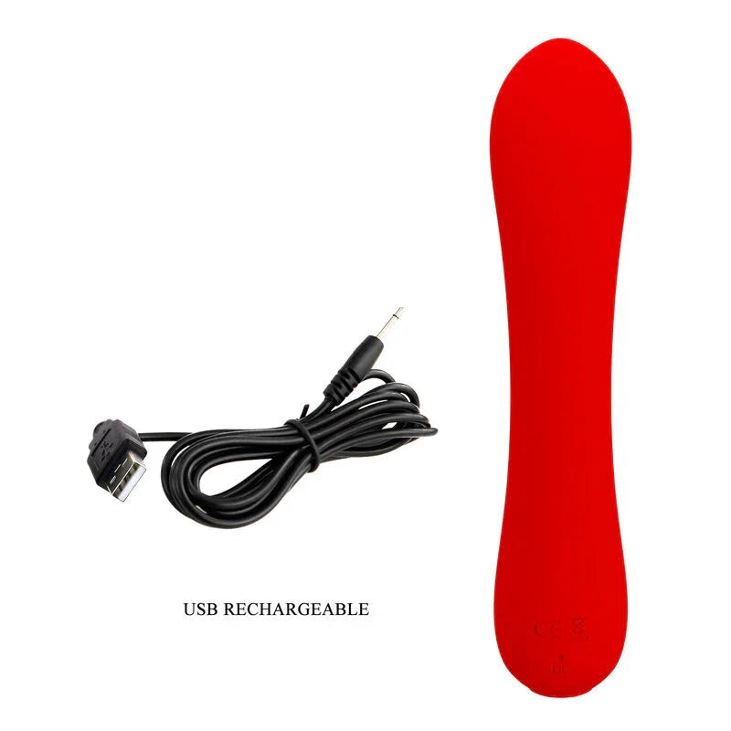 PRETTY LOVE - PRESCOTT VIBRADOR RECARGABLE ROJO - Nuvica