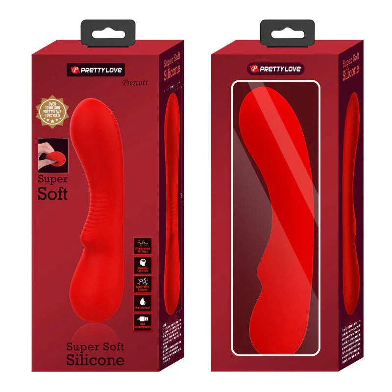 PRETTY LOVE - PRESCOTT VIBRADOR RECARGABLE ROJO - Nuvica