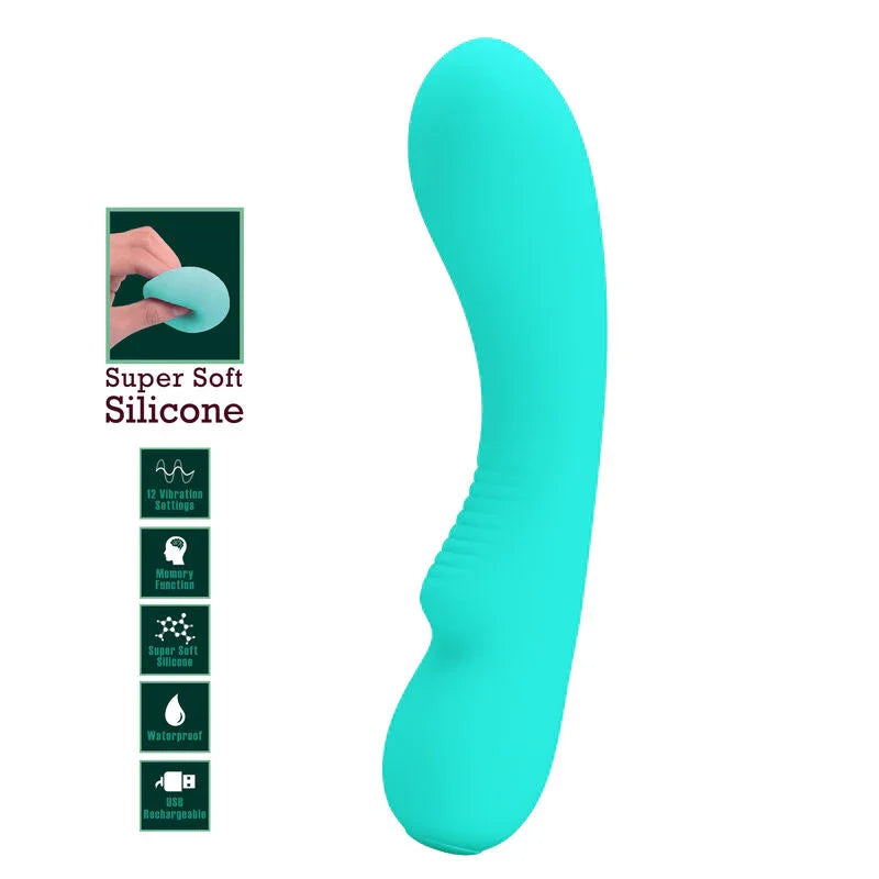 PRETTY LOVE - PRESCOTT VIBRADOR RECARGABLE VERDE AGUA - Nuvica