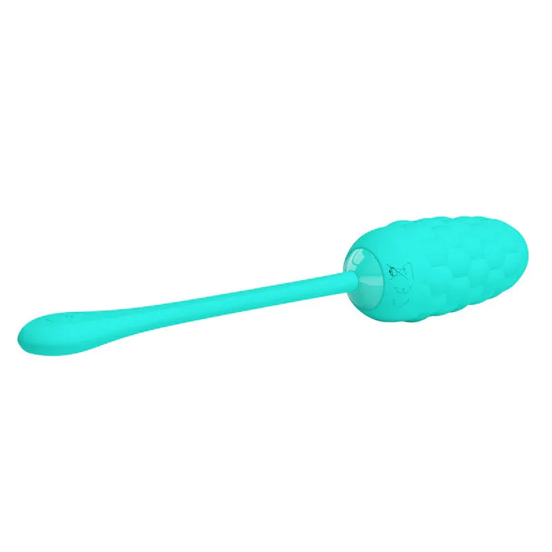 PRETTY LOVE - HUEVO VIBRADOR CON TEXTURA MARINA RECARGABLE VERDE AGUA - Nuvica