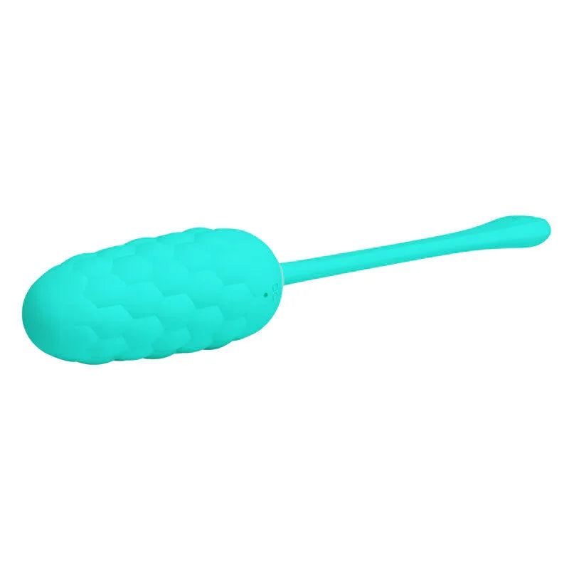 PRETTY LOVE - HUEVO VIBRADOR CON TEXTURA MARINA RECARGABLE VERDE AGUA - Nuvica