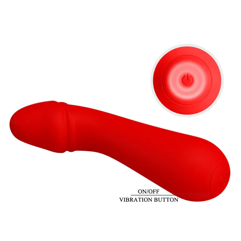 PRETTY LOVE - CETUS VIBRADOR RECARGABLE ROJO - Nuvica
