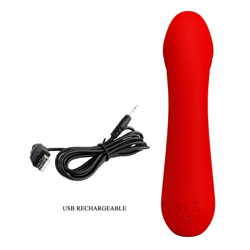PRETTY LOVE - CETUS VIBRADOR RECARGABLE ROJO - Nuvica