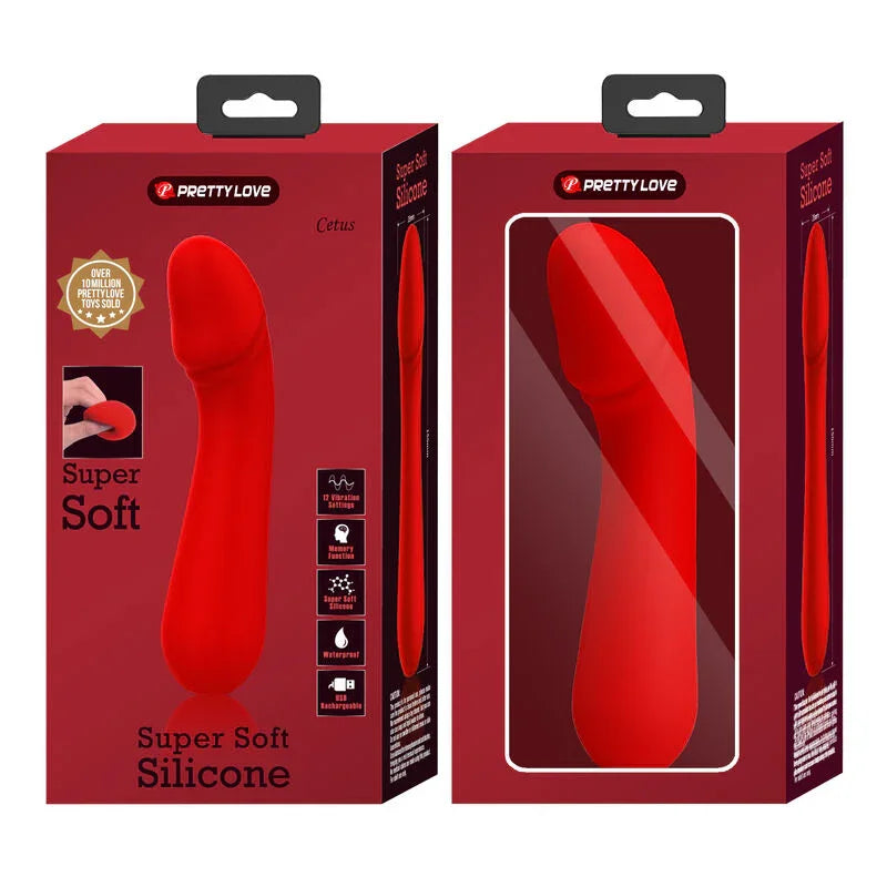 PRETTY LOVE - CETUS VIBRADOR RECARGABLE ROJO - Nuvica