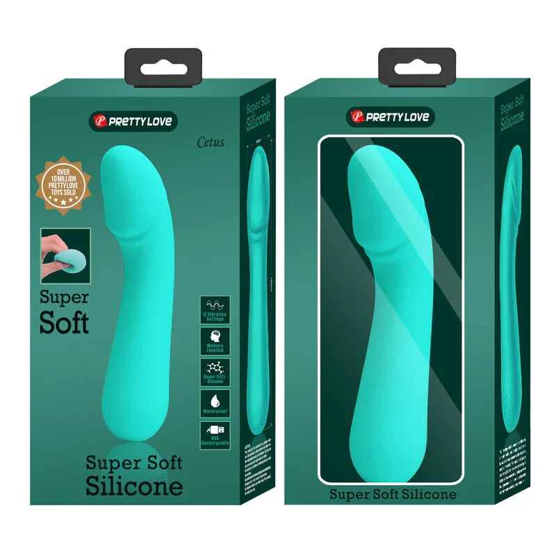 PRETTY LOVE - CETUS VIBRADOR RECARGABLE VERDE AGUA - Nuvica
