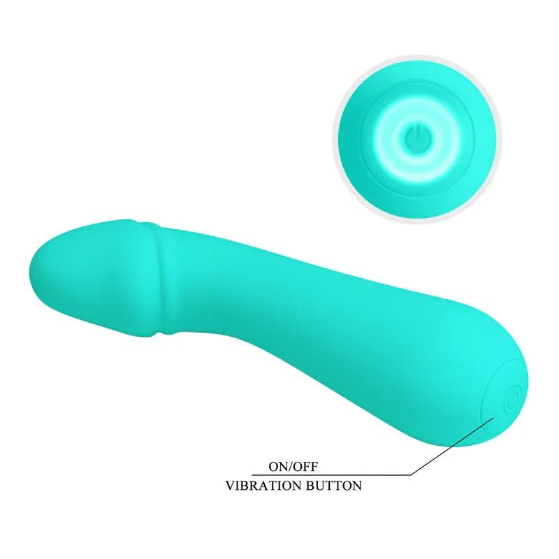 PRETTY LOVE - CETUS VIBRADOR RECARGABLE VERDE AGUA - Nuvica