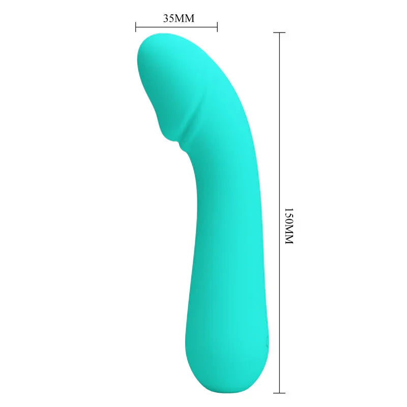 PRETTY LOVE - CETUS VIBRADOR RECARGABLE VERDE AGUA - Nuvica