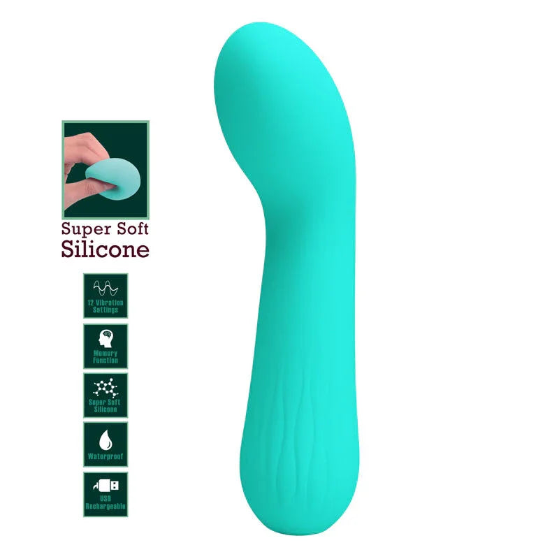 PRETTY LOVE - FAUN VIBRADOR RECARGABLE VERDE AGUA - Nuvica
