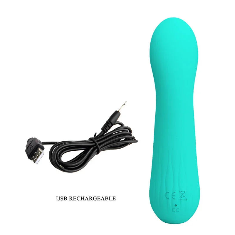 PRETTY LOVE - FAUN VIBRADOR RECARGABLE VERDE AGUA - Nuvica