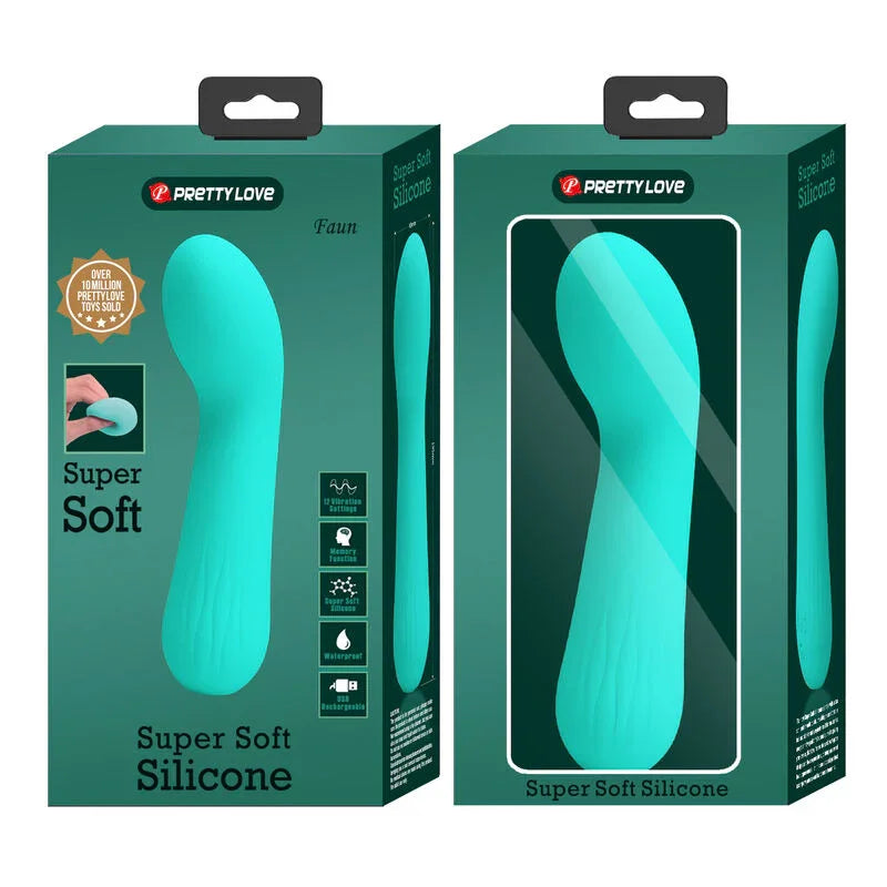 PRETTY LOVE - FAUN VIBRADOR RECARGABLE VERDE AGUA - Nuvica